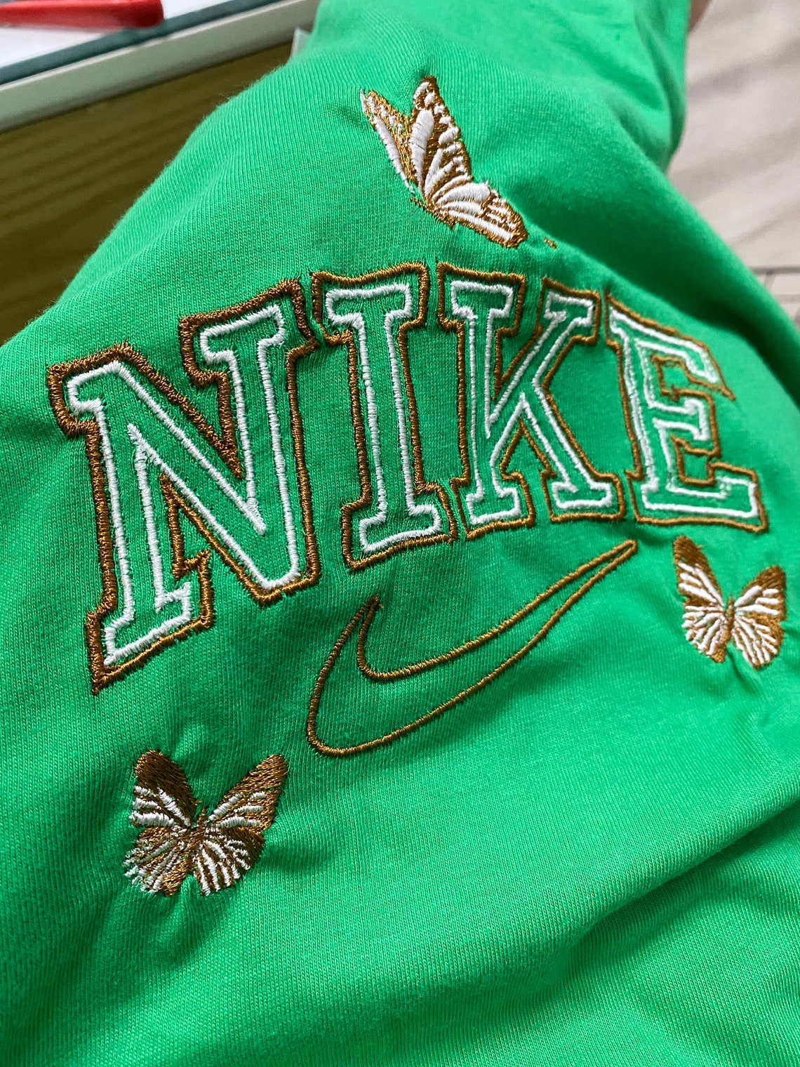 Embroidered Nike Nike Butterfly T-Shirt vintage Nike custom | Etsy
