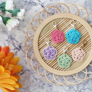 Mizuhiki charm -Flower- / Handmade, Japan, Tradition, 2x2cm, Traveler&#39;s Notebook MADE IN JAPAN Traveler&#39;s Factory hobonichi Keychain Mini
