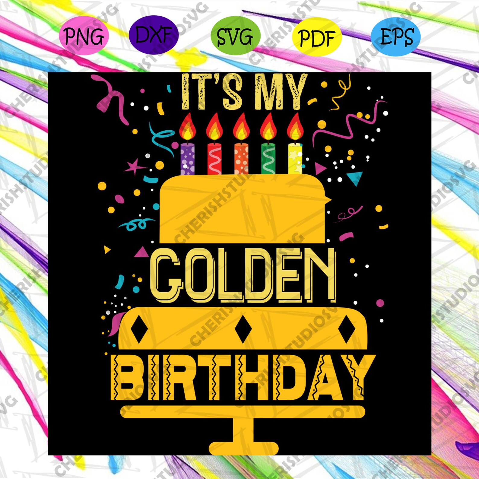 Es ist mein goldener Geburtstag Svg Geburtstag Svg goldenen Etsy