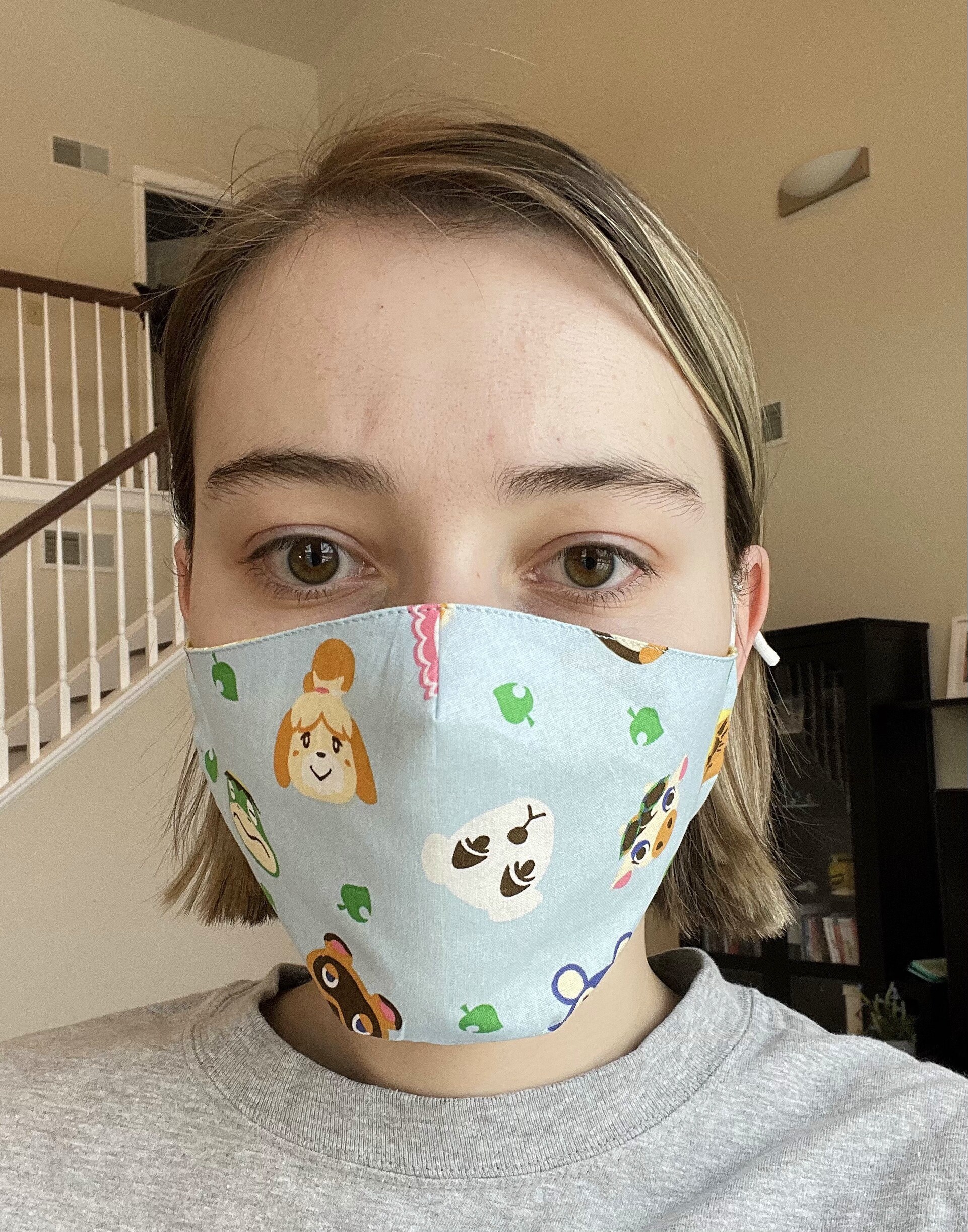 Animal Crossing Face Mask / 100 Cotton / Fitted / Adjustable Etsy