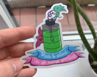 Energy Gremlins Sticker (ME/CFS/Fatigue/Tired/Chronic Illness)