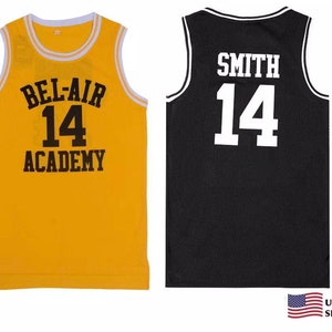 The Fresh Prince of Bel air Jersey #14 will smith Basketball Jersey 2 Color Sewn