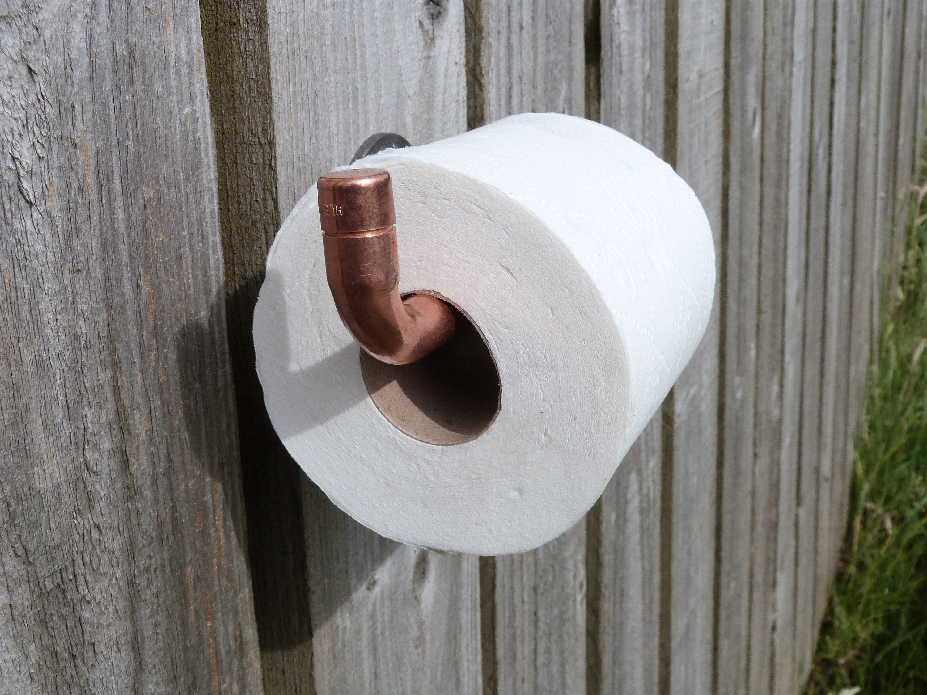 Copper Toilet Roll Holder Handmade Bathroom Accessory Etsy