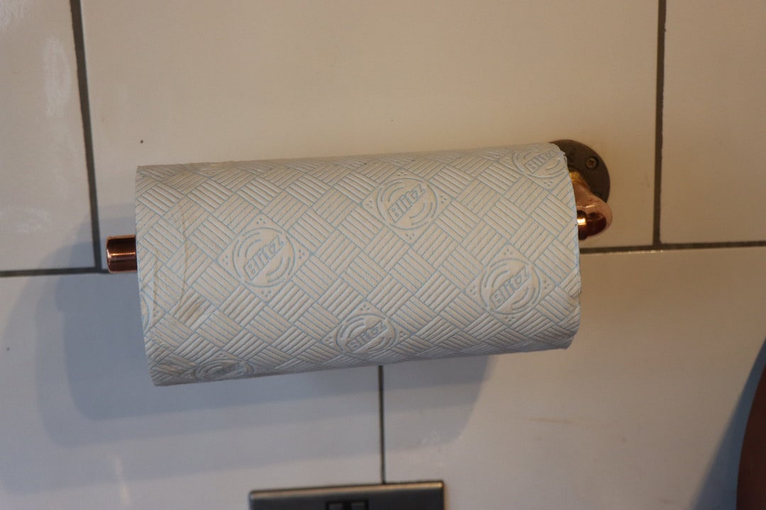 Copper Kitchen Roll Holder 7th Wedding Anniversary Kitchen Etsy UK