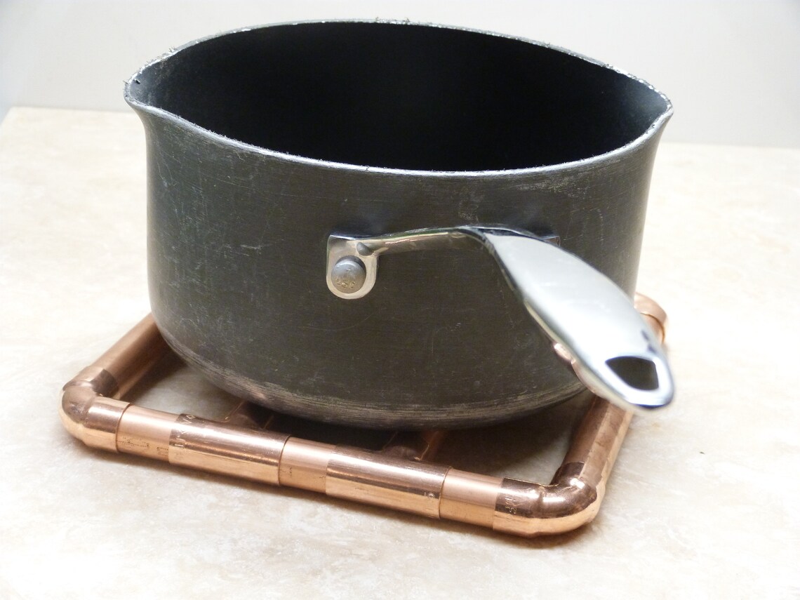 Copper Trivet Pan Stand Worktop Saver Pot Holder Etsy