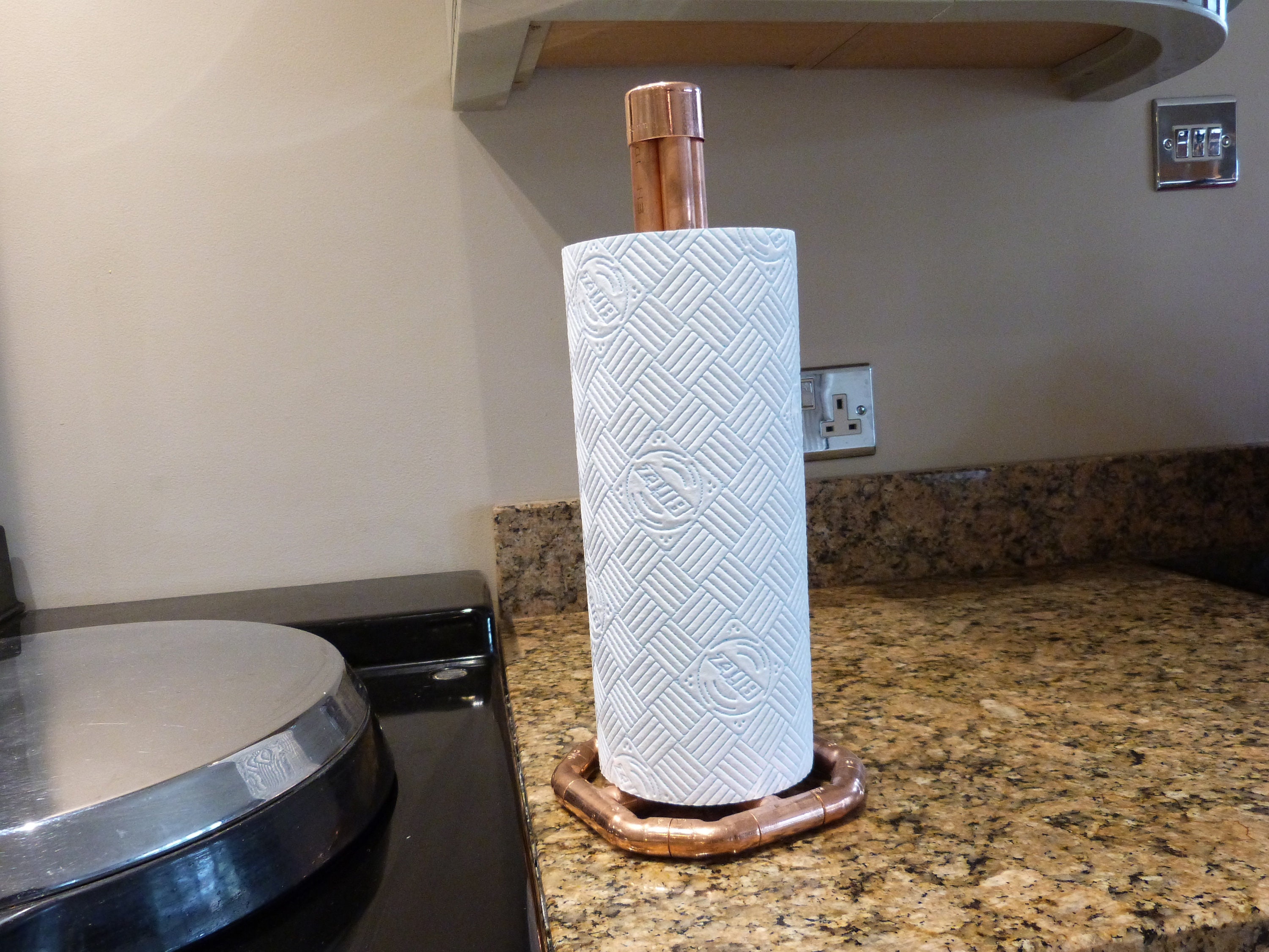 Copper Kitchen Roll Holder 7th Wedding Anniversary Kitchen Etsy