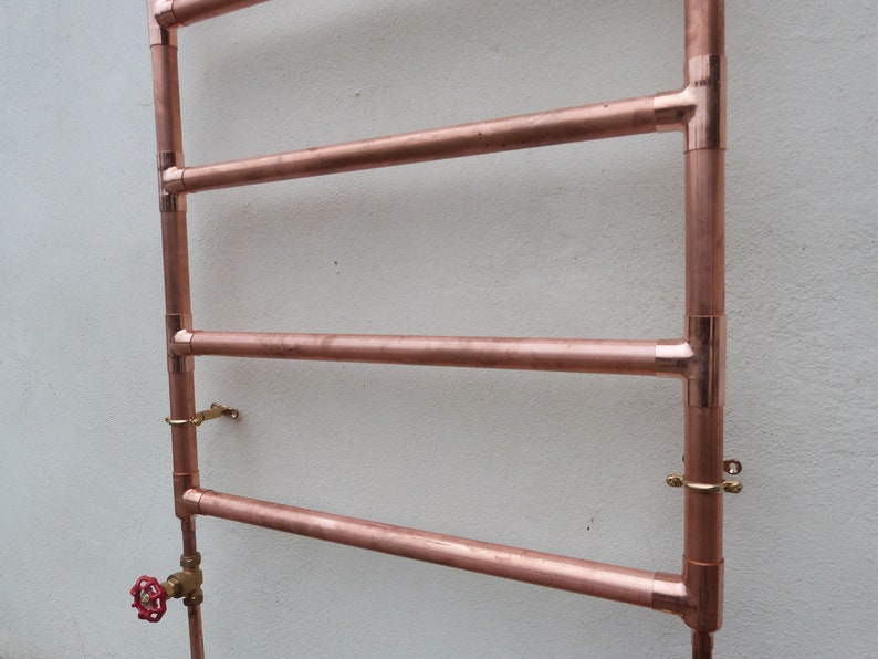 Handmade Copper Radiator Towel Warmer Etsy