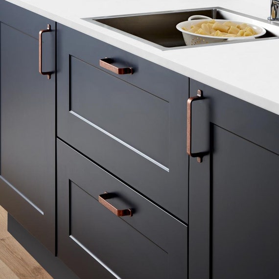 Copper Door Handle Kitchen Cupboard Handle Etsy UK