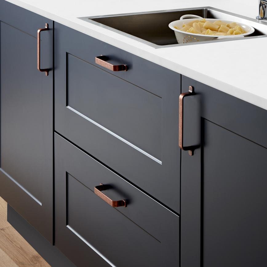 Copper Door Handle Kitchen Cupboard Handle Etsy UK