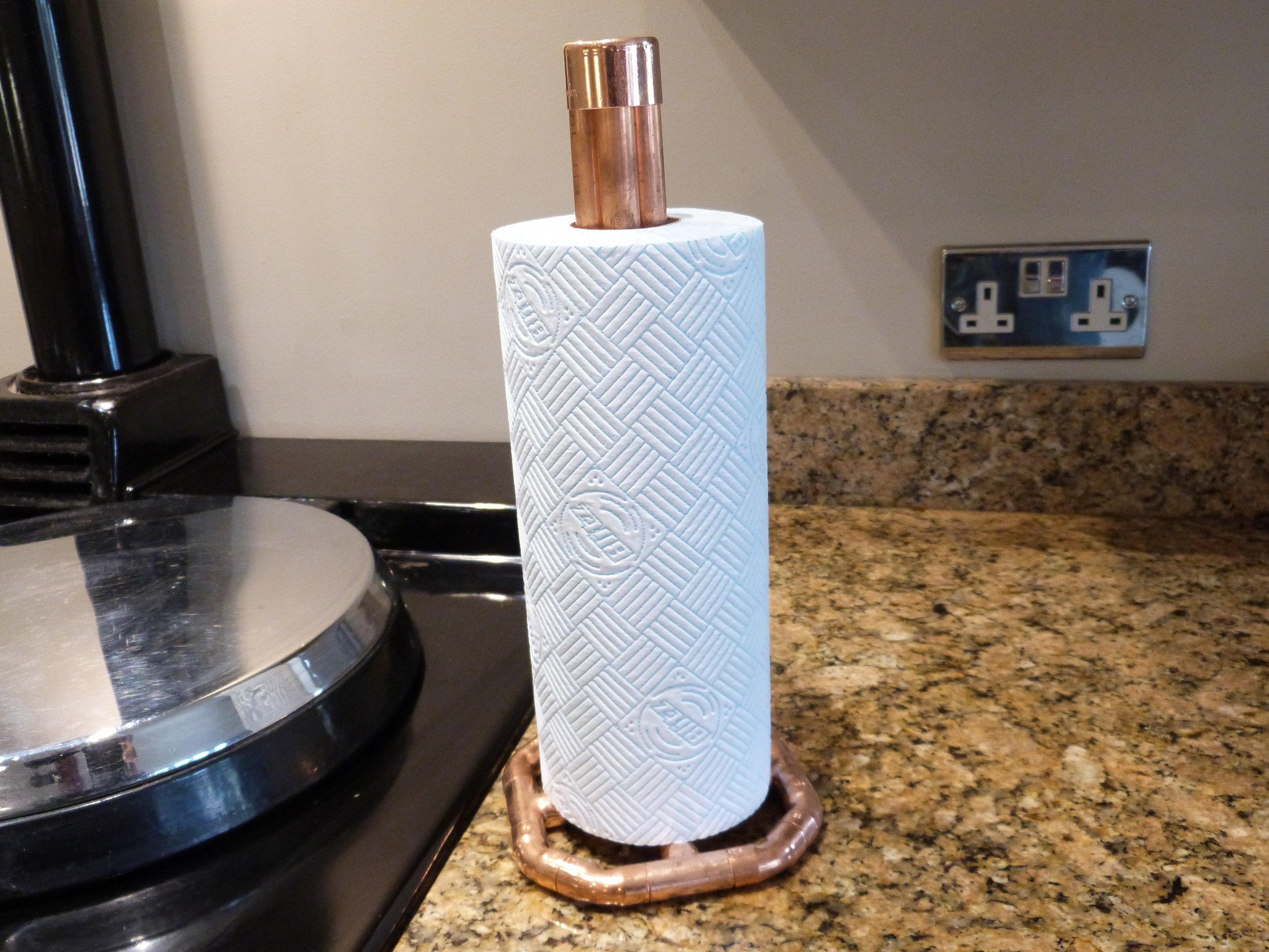 Copper Kitchen Roll Holder 7th Wedding Anniversary Kitchen Etsy