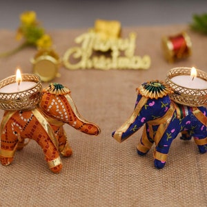 100 pcs Elephant Tealight Candle Holder Festive Home Decoration, Housewarming favor, Wedding Gift, Tea Party Decor, Diwali Tealight Candle image 6
