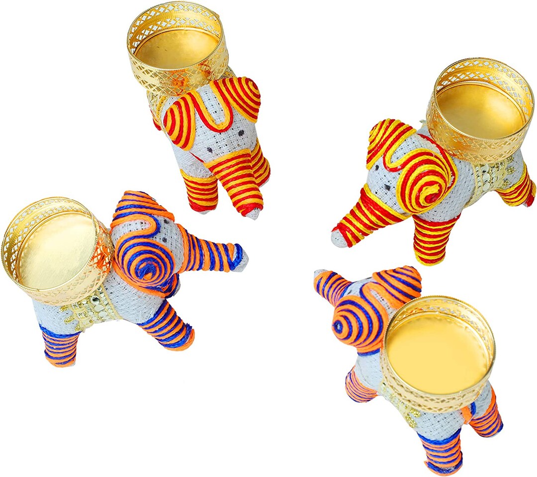 100 Pcs Elephant Tealight Candle Holder Festive Home Etsy