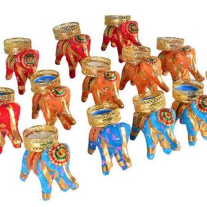 100 pcs Elephant Tealight Candle Holder Festive Home Decoration, Housewarming favor, Wedding Gift, Tea Party Decor, Diwali Tealight Candle image 4