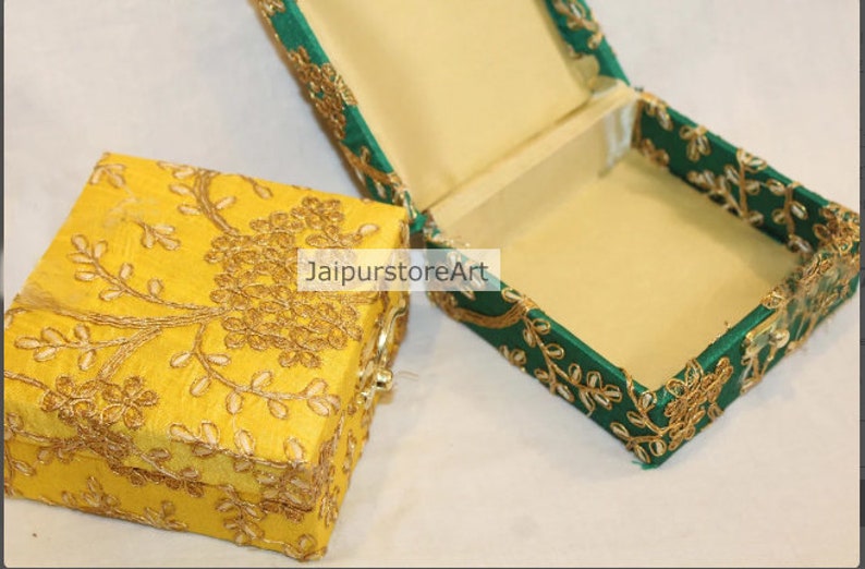 100 Stück indische süße Boxen, Diwali Geschenke, indische Geschenkbox, indische Brautjungfer Box, Rückkehr Geschenk, Hochzeitsbevorzugung, Ehe Geschenk, Shagun Box Bild 5