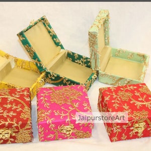 100 Stück indische süße Boxen, Diwali Geschenke, indische Geschenkbox, indische Brautjungfer Box, Rückkehr Geschenk, Hochzeitsbevorzugung, Ehe Geschenk, Shagun Box Bild 2