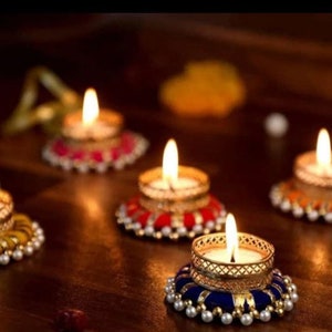 100 Pcs Multi Color Tea Light Holders, Diwali Diyas, Diwali Gift, Home Decor, Diwali Decor, Candle Holders, Tealight Holder, Table Top