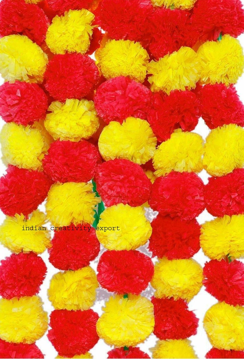 200 Wholesale Artificial Marigold Flower Decor Garlands Vine Etsy