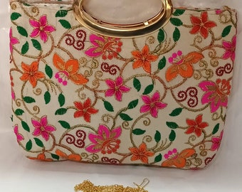 Lot Of 100 Indian Handmade Women's Embroidered Bridal Clutch Purse Party Wear Bag Hand Bag Wedding Favor Return Gift For Guests