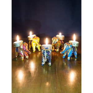 100 pcs Elephant Tealight Candle Holder Festive Home Decoration, Housewarming favor, Wedding Gift, Tea Party Decor, Diwali Tealight Candle image 2