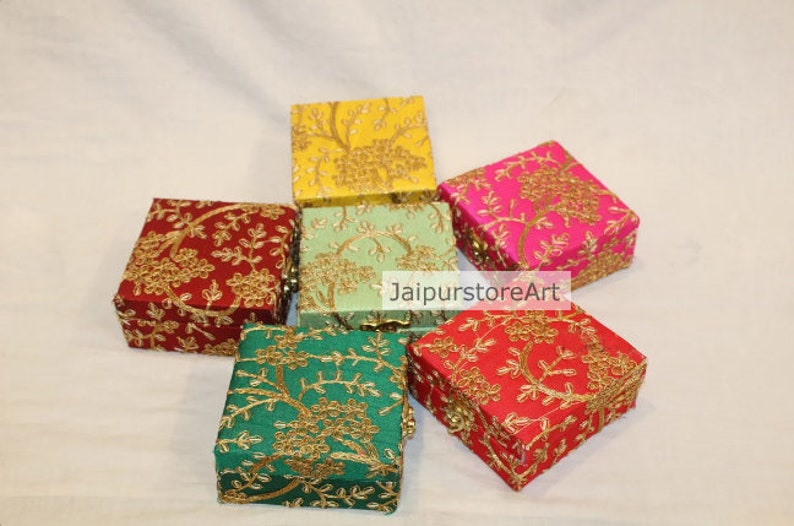 100 Stück indische süße Boxen, Diwali Geschenke, indische Geschenkbox, indische Brautjungfer Box, Rückkehr Geschenk, Hochzeitsbevorzugung, Ehe Geschenk, Shagun Box Bild 4