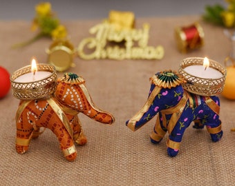 100 pcs  Elephant Tealight Candle Holder Festive Home Decoration, Housewarming favor, Wedding Gift, Tea Party Decor, Diwali Tealight Candle