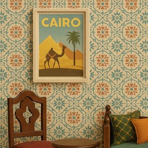 Miniature Vintage Travel Posters 1:12 Scale Dollhouse Wall Art Printable World Destination Signs Digital Download PRINTABLE Vintage Signs