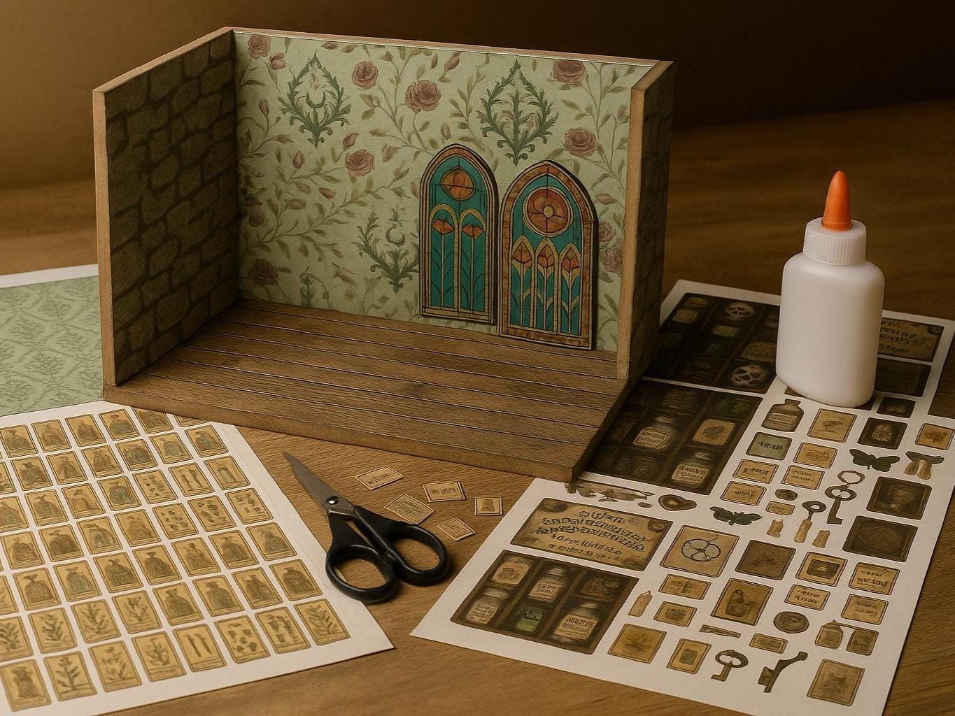 Miniature Apthecary Scripts Dollhouse Miniature Witch Apothecary Ephemera Set – 1:12 Scale (PNG ...