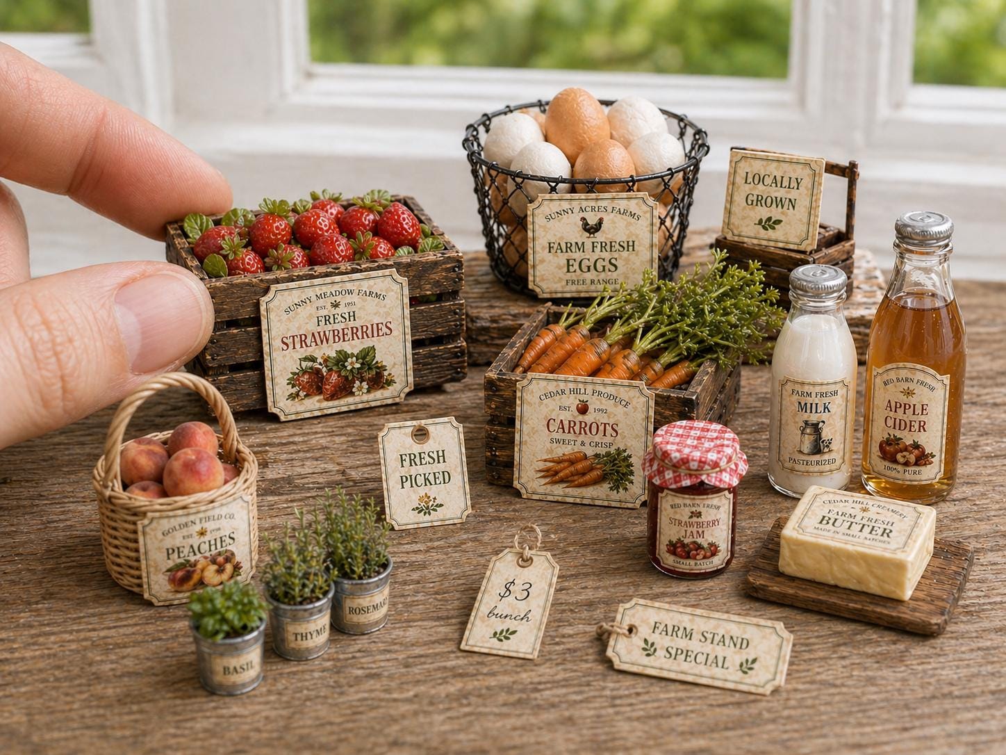 Produce Labels Guide 1:12 Scale Farm Stand Labels Printable | Miniature Produce Labels ...