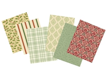 Papel tapiz navideño en miniatura para casa de muñecas, imprimible, decoración de pared para casa de muñecas a escala 1:12.