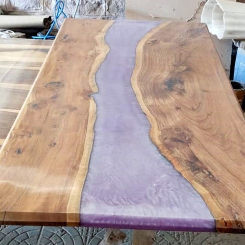 Epoxy Table Dining Sofa Center Table Top Live Edge Walnut - Etsy