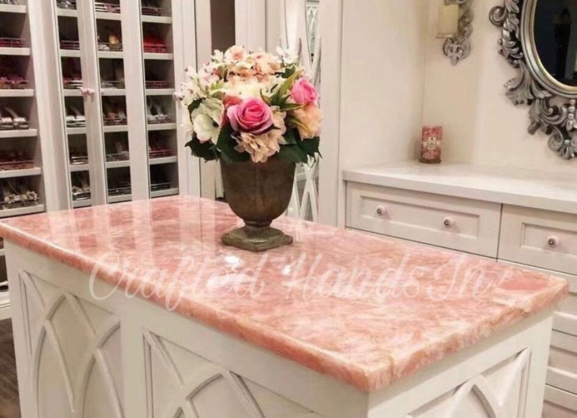 Rose Quartz Agate Table Top Agate Table Stone Dining Table Etsy