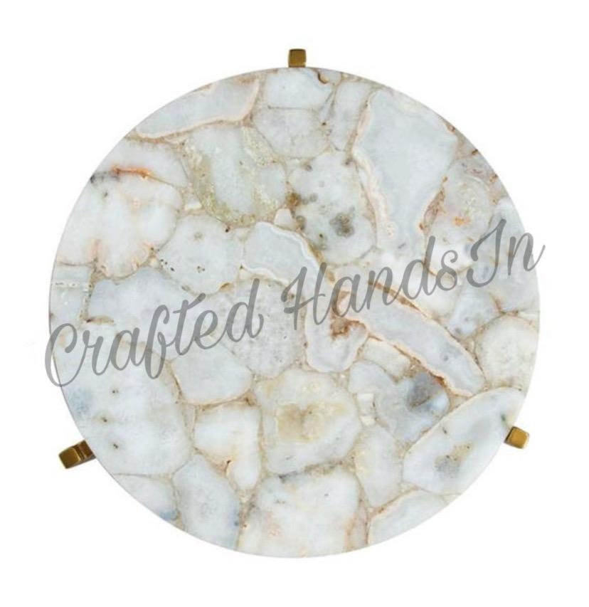 Plateau De Table En Agate