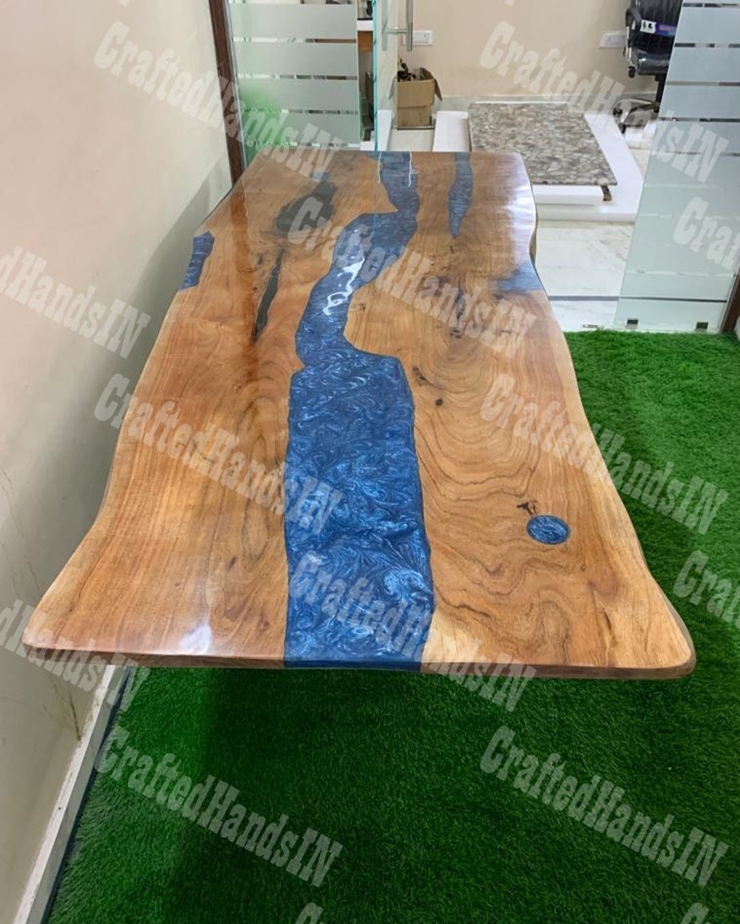 Epoxy Table Tops Reclaimed Wood Epoxy Tablelive Edge River Etsy