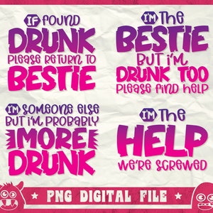 If Found Drunk Please Return To Bestie Svg, If Found Drunk Svg, Bachelorette Party, Girl Trip Svg, Best Friend Quote Svg, Png, Dxf, Sublimat