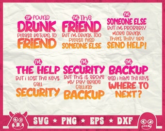 If Found Drunk Please Return To Friend Svg, If Found Drunk Svg, Where To Next?, Bachelorette Party, Best Friend Quote Svg, Png, Sublimation