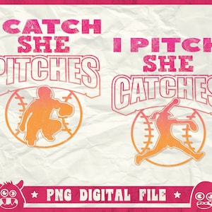 I Pitch She Catches Softball Pitcher Catcher T Shirt I Pitch She Catches Softball Pitcher Catcher T Shirt