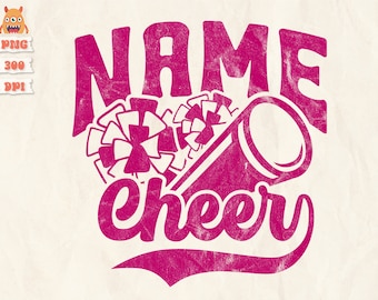 Cheer Svg,  Custom Cheerleader Svg, Cheer Mom Svg, Cheer Coach Svg, Megaphone Pom Pom Svg, Cheer Life Svg, Png, Dxf, Cricut, Sublimation