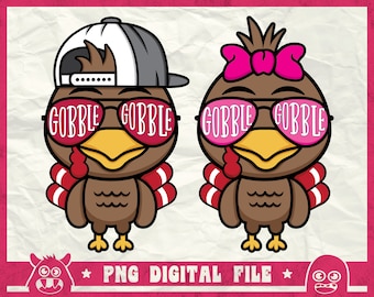 Girl Turkey Svg, Cute Turkey Svg, Baby Turkey Svg, Girl Thanksgiving Turkey Svg, Gobble Gobble Svg, Kids Turkey Svg, Png, Cricut,Sublimation