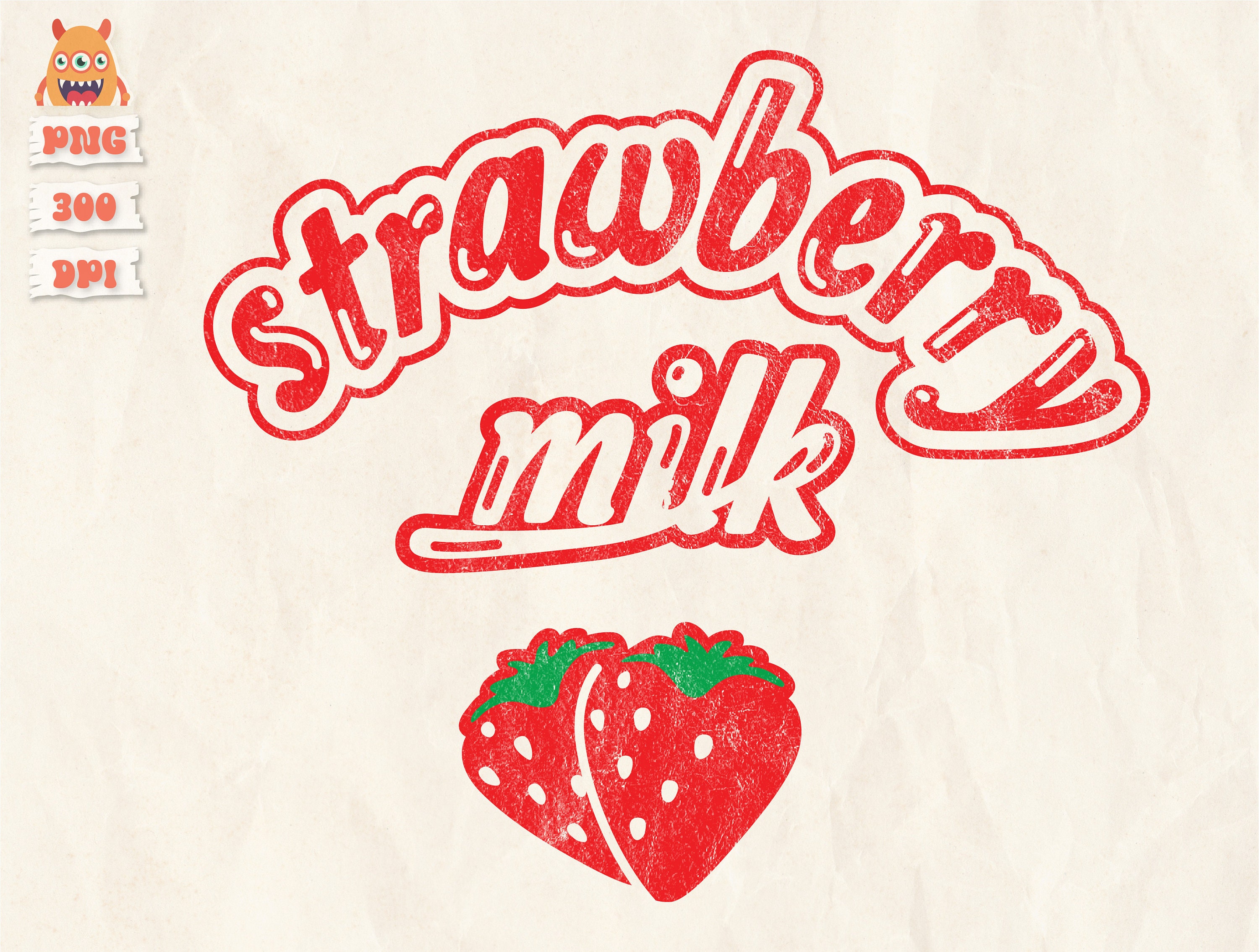 【Sticker Sheet】Strawberry Milk