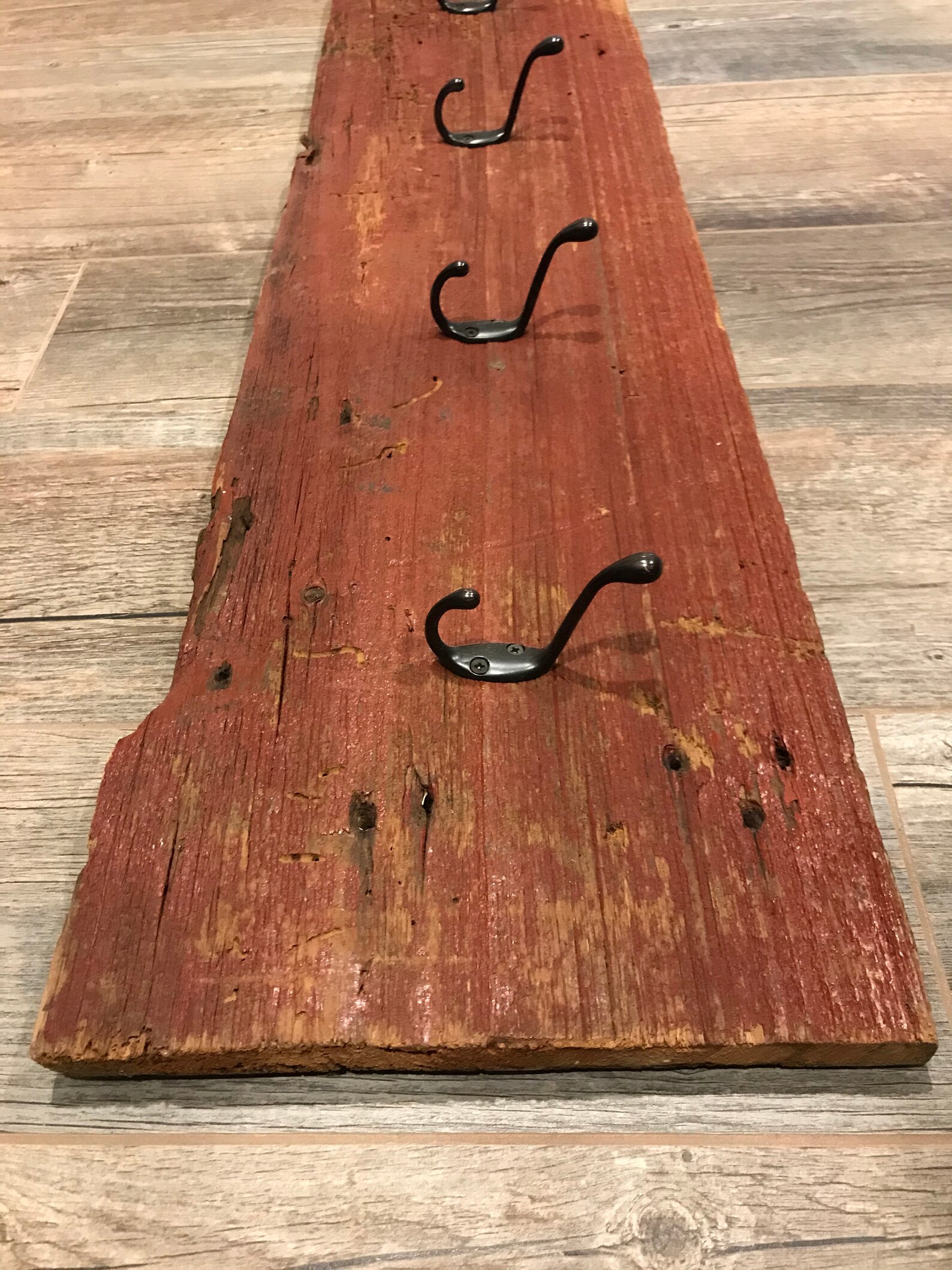 barnwood wall coat rack