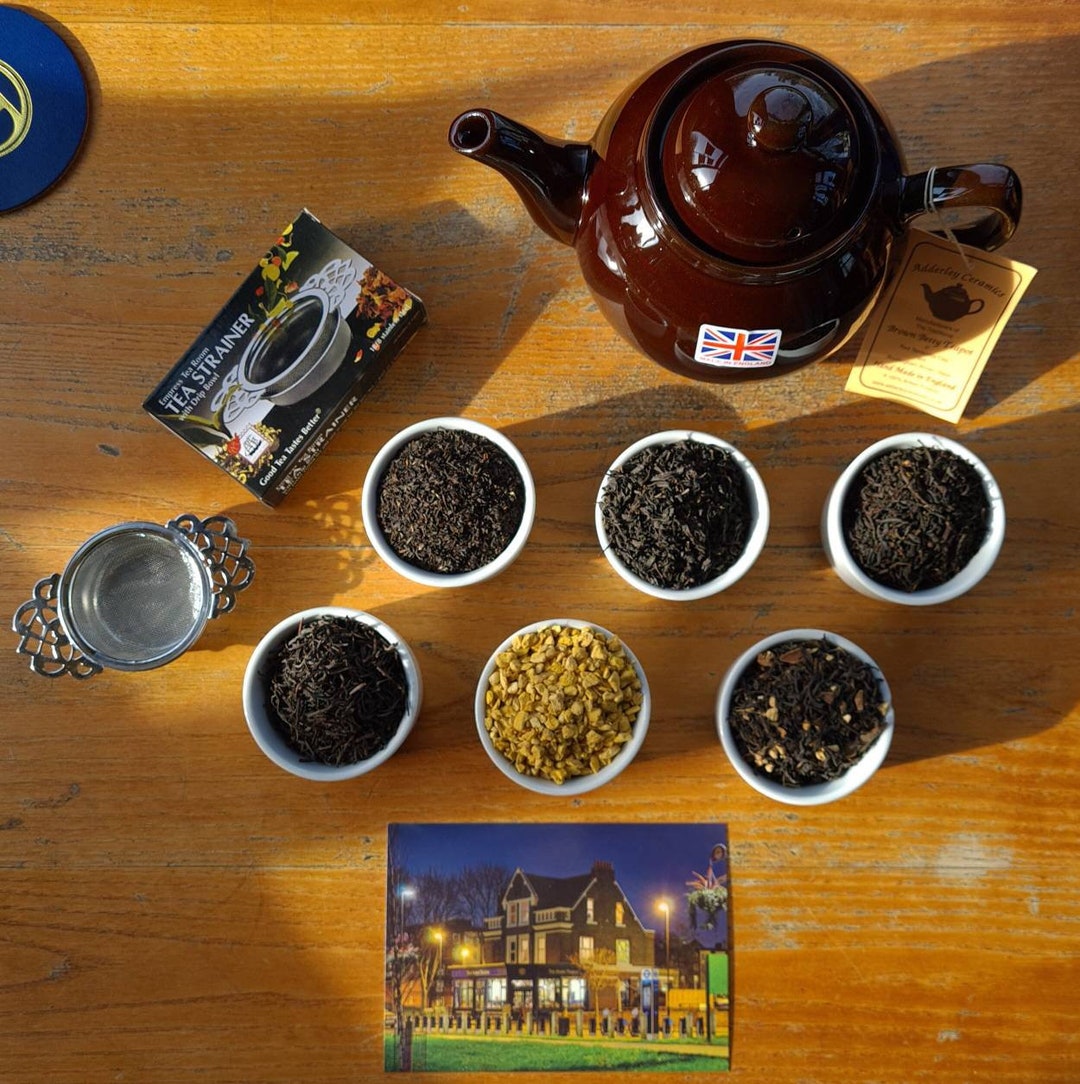 Full English Tea Set Tea Taster Tea Pot Tea Strainer Organic Loose Leaf ...