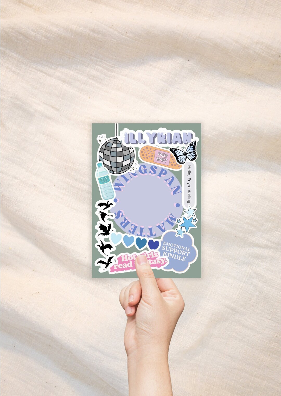 Wingspan Matters Romantasy Sticker Slap W/popsocket INSERT for Kindle