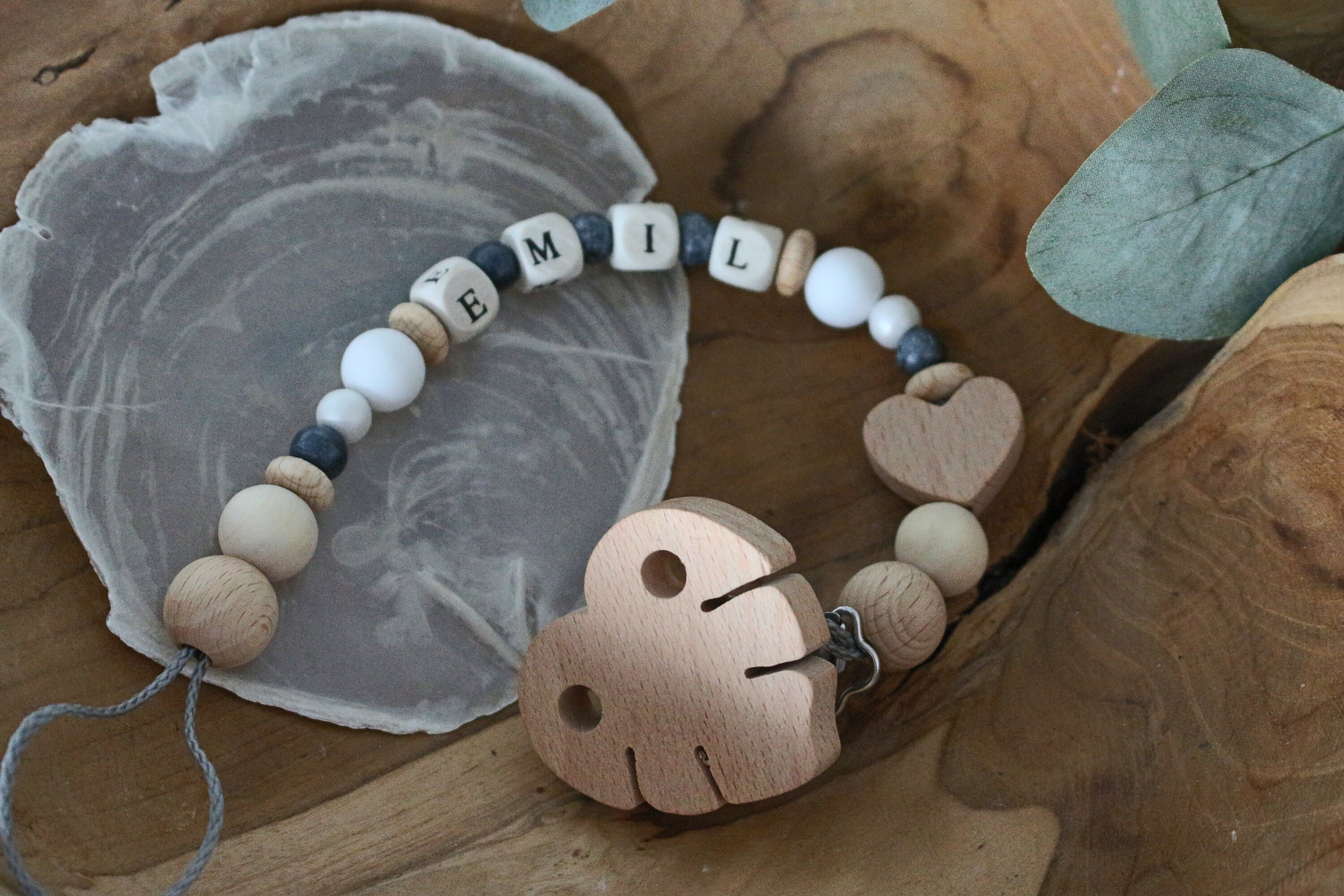 Pacifier chain individualized with name Etsy