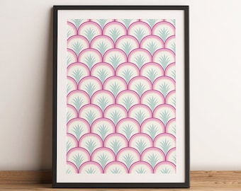 Art Deco | Printable | Instant Download | Retro Print Home Decor | Vintage | Funky Digital Art | Abstract Arch