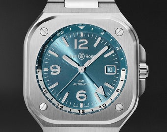 Bell & Ross BR 05 GMT Sky Blue Steel Automatic