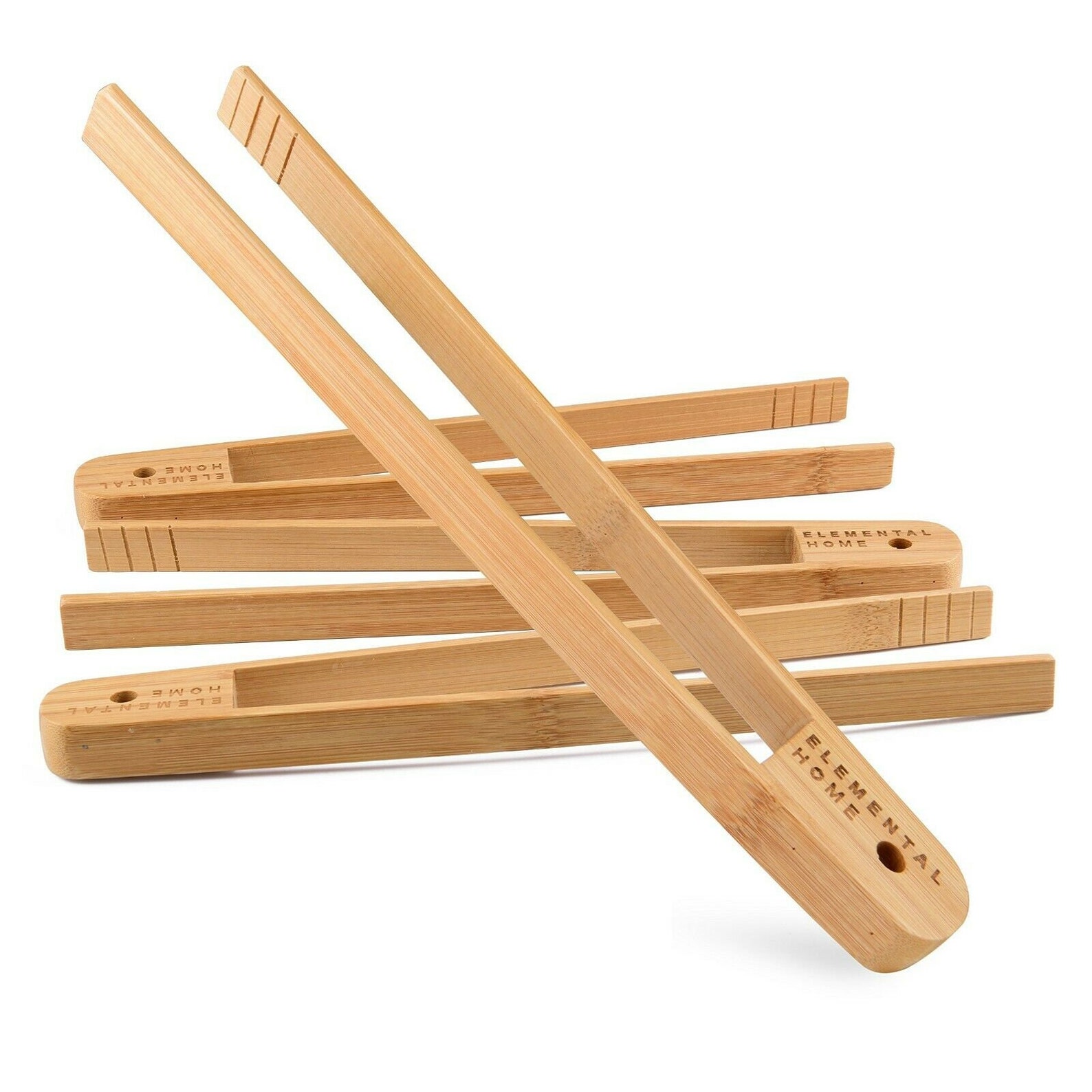 Bamboo Eco Wooden Toast Tongs Crumpet Bagel Kitchen Toaster Etsy