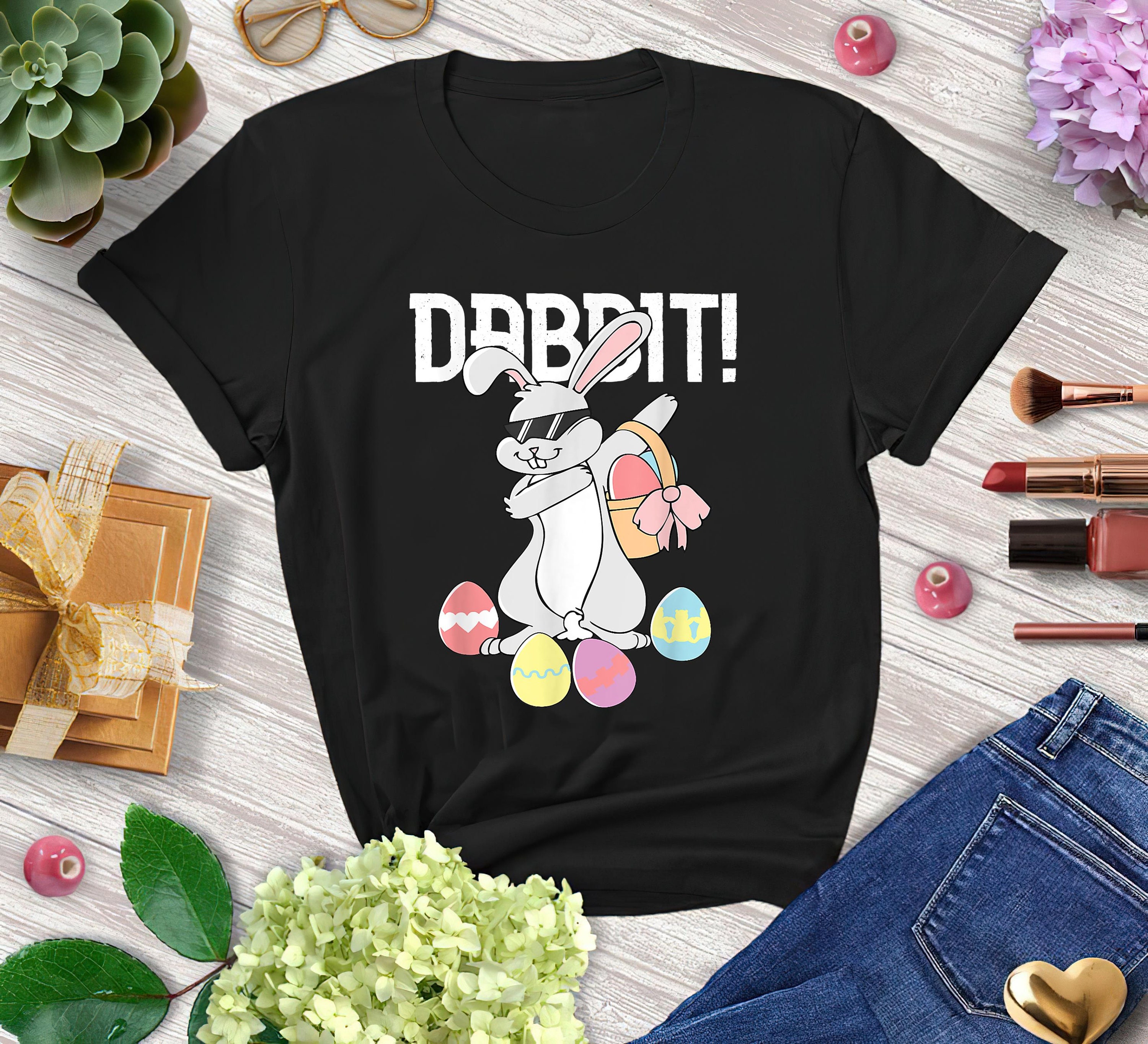 Dabbit Dabbing Rabbit With Sunglasses Easter Bunny Dab Dance | Etsy