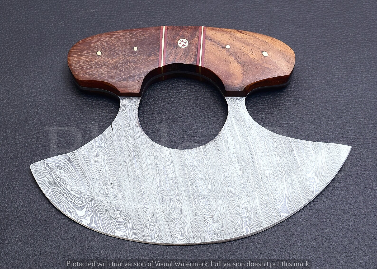 Handmade Damascus Ulu Knife Ulu kitchen knife Ulu Knife Etsy