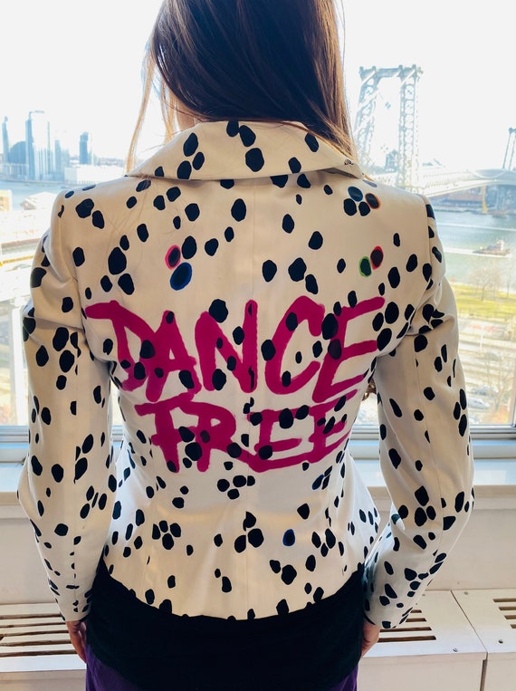 michael kors graffiti jacket