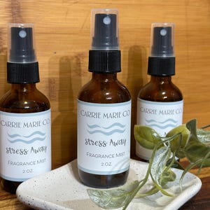 Calm and Refreshing Handmade Fragrance Room Mist-Stress Away, 2oz.